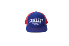Load image into Gallery viewer, Blue-Red Stokley&#39;s Trucker&#39;s Hat
