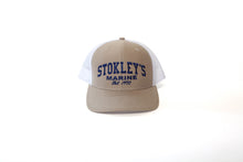 Load image into Gallery viewer, Tan Stokley&#39;s Marine Trucker&#39;s Hat

