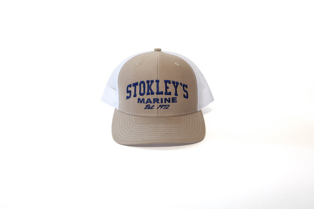 Tan Stokley's Marine Trucker's Hat